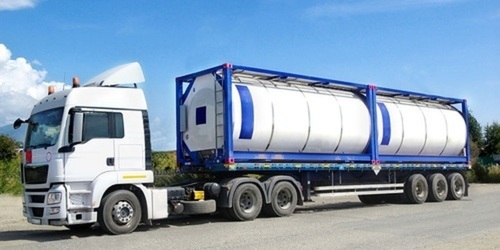Chemical tanker truck